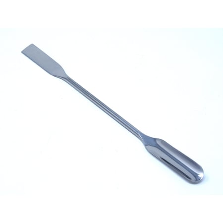 Double Ended Lab Scoop Spoon Half Round & Flat End Spatula 7